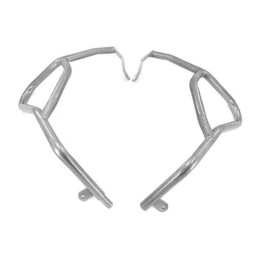 Powersport Motorschutz Für F800gs Für Adv Für Adventure 2014 2015 2016 2017 Motorrad-Motorschutzbügel Top Tank Crash Bar Stahlrahmenschutz Motorrad Sturzbügel(Silver) von FULUSIC