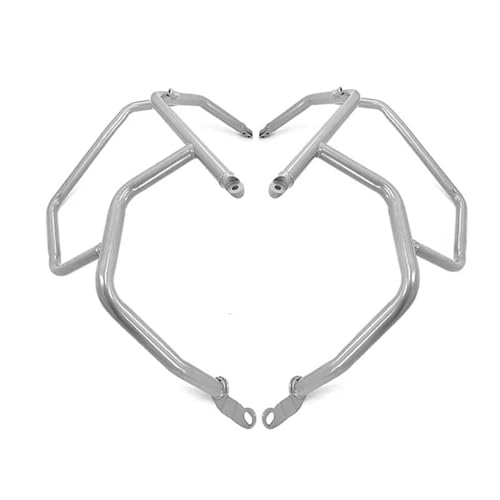 Powersport Motorschutz Für F850gs Für Adv Für Abenteuer 2019 2020 2021 2022 2023 Motorrad Crash Tank Bars Motor Schutz Bar Stoßstange Motorrad Sturzbügel(Silver) von FULUSIC