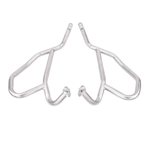Powersport Motorschutz Für Nc750 Für Dct 2021-2024 Crash Bar Motor Schutz Rahmen Stoßstange Motorrad Autobahn Fall Schutz Edelstahl Zubehör Motorrad Sturzbügel(Silver) von FULUSIC