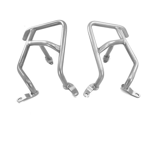 Powersport Motorschutz Für Nc750x 2021 2022 2023 2024 Motorrad Autobahn Autobahn Motor Schutz Crash Bar Stoßstange Zubehör Motorrad Sturzbügel(Silver) von FULUSIC