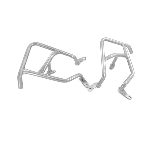 Powersport Motorschutz Für Nc750x 2021 2022 2023 Motor Stoßstange Autobahn Schutz Crash Bar Rahmen Schützen Bar Motorrad Zubehör Motorrad Sturzbügel(Silver) von FULUSIC