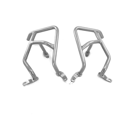 Powersport Motorschutz Für Nc750x 2021 2022 2023 Motorrad Autobahn Motor Schutz Crash Bar Stoßstange Zubehör Motorrad Sturzbügel(Silver) von FULUSIC