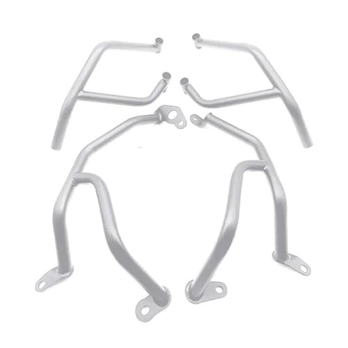 Powersport Motorschutz Für Tracer 9gt 2021-2024 Motorrad Rahmen Schutz Stoßstange Motor Schutz Autobahn Crash Bar Motorrad Sturzbügel(Silver) von FULUSIC