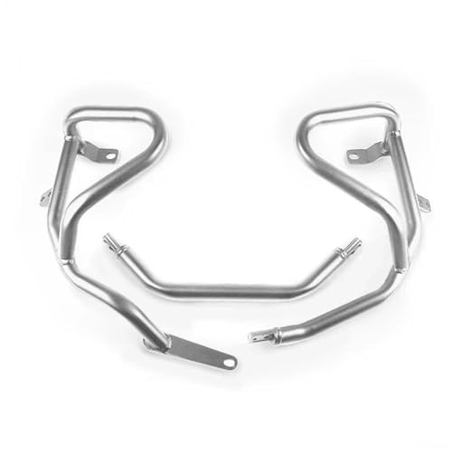 Powersport Motorschutz Für Trk702 Für Trk702x 22-2023 Teile Motor Schutz Autobahn Crash Bar Motorrad Rahmen Schutz Stoßstange Motorrad Sturzbügel(Silver) von FULUSIC