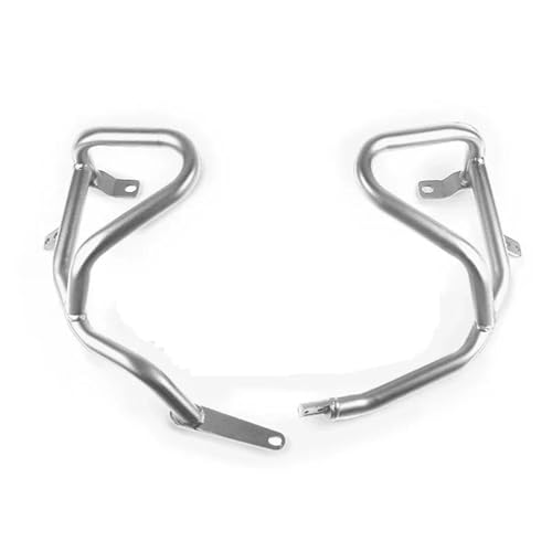 Powersport Motorschutz Für Trk702x 2022 2023 Motor Autobahn Crash Bar Schutz Rahmen Stoßstange Schutz Bar Motorrad Zubehör Motorrad Sturzbügel(Silver) von FULUSIC