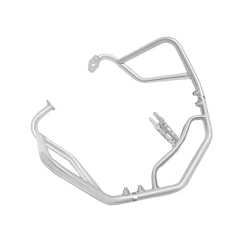 Powersport Motorschutz Obere Und Untere Autobahn-Sturzbügel Motortank-Schutzbügel Stoßstange Für Transalp Für Xl750 Für Transalp750 2023 2024 Motorrad Sturzbügel(Upper Silver) von FULUSIC