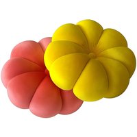 Blumensamt Rundes Kissen 14, 5" Handgemachtes Kissen, Rundes Samtkissen Dekokissen Blumenkissen von FULYAK