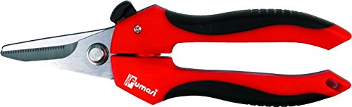 fumasi 230821b Schere Mehrzweck Edelstahl, Rot/Schwarz/Edelstahl, 190 mm von FUMASI