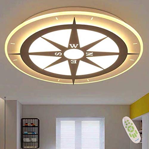 LED Kinderzimmer Deckenleuchte Cartoon Deckenlampe Baby Lampe Schlafzimmer Lampe Modern Kreative Kompass Leuchte Kindergarten Kronleuchter Mädchen Prinzessin Raum Beleuchtung Hängeleuchte,62cm von FUMIMID
