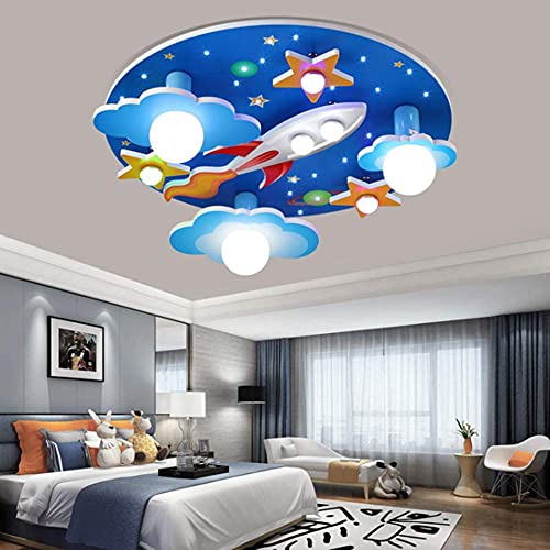 Modern Deckenleuchte LED Dimmbar Lampe Kreatives Design Cartoon Kronleuchter Herz Universum Schmetterling Deckenlampe Kinderzimmer Schlafzimmer Wohnzimmer Deckenbeleuchtung Innenbeleuchtung,B Blue von FUMIMID