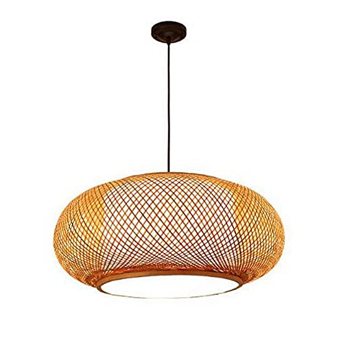 Retro Gewebte Hängeleuchte Deckenleuchte LED Pendellampe Natürlichen Bambus Und Rattan Gewebten Kronleuchter Kreative Altmodische E27 Deckenlampe Handbuch Weben Pendelleuchte,50cm Retro Gewebte Hängeleuchte Deckenleuchte LED Pendellampe Natürlichen Bambus Und Rattan Gewebten Kronleuchter Kreative Altmodische E27 Deckenlampe Handbuch Weben Pendelleuchte,50cm von FUMIMID
