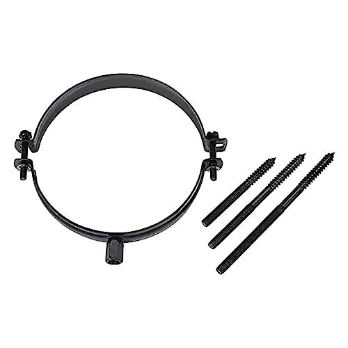 Fumio Ofenrohrhalter Rohrhalter Rohrschelle Halter Ofenrohr Schwarz (120 mm) von Fumio