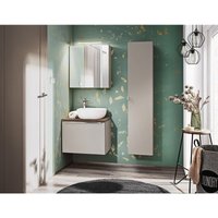 Fun Moebel - Badmöbel Set 3-tlg Badezimmerset akan Taupe Spiegelschrank 60cm ohne Waschtisch von FUN MOEBEL