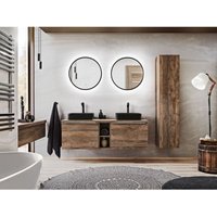 Badmöbel Set 8-tlg Badezimmerset AKAN Vintage Eiche 140cm inkl. Waschtisch Badmöbel Set 8-tlg Badezimmerset AKAN Vintage Eiche 140cm inkl. Waschtisch von FUN MOEBEL