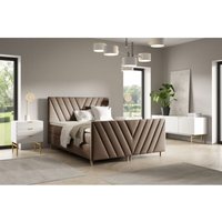 Boxspringbett Schlafzimmerbett carlito 160x200cm in Stoff Fresh Braun Boxspringbett Schlafzimmerbett carlito 160x200cm in Stoff Fresh Braun von FUN MOEBEL