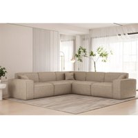 Ecksofa Designersofa CELES PREMIUM in Stoff Artico Beige Seite Universal Ecksofa Designersofa CELES PREMIUM in Stoff Artico Beige Seite Universal von FUN MOEBEL