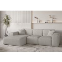 Ecksofa Designersofa CELES PREMIUM in Stoff Scala Sandgrau Ottomane Links Ecksofa Designersofa CELES PREMIUM in Stoff Scala Sandgrau Ottomane Links von FUN MOEBEL