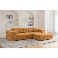 Ecksofa Designersofa CHANTAL in Stoff Moly Orange Ottomane Rechts Ecksofa Designersofa CHANTAL in Stoff Moly Orange Ottomane Rechts von FUN MOEBEL