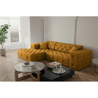 Ecksofa Designersofa CHANTAL in Stoff Opera Velvet Gelbgold Ottomane Links Ecksofa Designersofa CHANTAL in Stoff Opera Velvet Gelbgold Ottomane Links von FUN MOEBEL