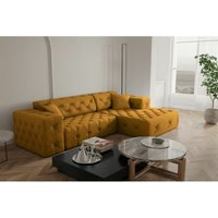 Ecksofa Designersofa CHANTAL in Stoff Opera Velvet Gelbgold Ottomane Rechts Ecksofa Designersofa CHANTAL in Stoff Opera Velvet Gelbgold Ottomane Rechts von FUN MOEBEL