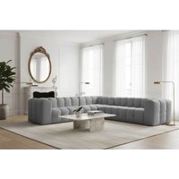 Ecksofa Designersofa SOLVIE in Stoff Tiffani Grau Seite Universal Ecksofa Designersofa SOLVIE in Stoff Tiffani Grau Seite Universal von FUN MOEBEL