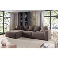 Ecksofa Designersofa Sofa megan in Stoff Salvador Braun Ottomane Links Ecksofa Designersofa Sofa megan in Stoff Salvador Braun Ottomane Links von FUN MOEBEL