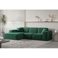 Ecksofa Designersofa celes premium Stoff Opera Velvet Grün Ottomane Links Ecksofa Designersofa celes premium Stoff Opera Velvet Grün Ottomane Links von FUN MOEBEL