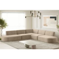 Ecksofa Designersofa palma Stoff Noel Beige Seite Universal Ecksofa Designersofa palma Stoff Noel Beige Seite Universal von FUN MOEBEL