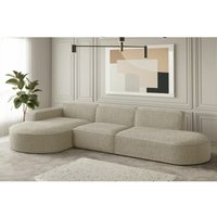 Ecksofa Designersofa palma in Stoff Ascot Champagne Ottomane Links Ecksofa Designersofa palma in Stoff Ascot Champagne Ottomane Links von FUN MOEBEL