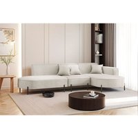 Ecksofa Designersofa valencia in Stoff Scala Sand Ottomane Rechts Ecksofa Designersofa valencia in Stoff Scala Sand Ottomane Rechts von FUN MOEBEL