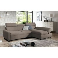 Ecksofa Schlafsofa Sofa anton xs in Stoff Esito Sand Ottomane Rechts Ecksofa Schlafsofa Sofa anton xs in Stoff Esito Sand Ottomane Rechts von FUN MOEBEL
