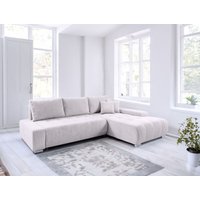 Ecksofa Sofa mit Schlaffunktion VOGAR Stoff Poso Altweiß Ottomane Rechts Ecksofa Sofa mit Schlaffunktion VOGAR Stoff Poso Altweiß Ottomane Rechts von FUN MOEBEL