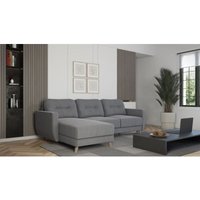 Ecksofa Sofa mit Schlaffunktion marlies Stoff Sawana Grau Ottomane Links Ecksofa Sofa mit Schlaffunktion marlies Stoff Sawana Grau Ottomane Links von FUN MOEBEL