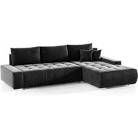 Ecksofa Sofa mit Schlaffunktion vogar Stoff Monolith Grafit Ottomane Rechts Ecksofa Sofa mit Schlaffunktion vogar Stoff Monolith Grafit Ottomane Rechts von FUN MOEBEL
