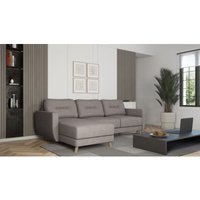 Ecksofa mit Schlaffunktion marlies Stoff Opera Velvet Grau Ottomane Links Ecksofa mit Schlaffunktion marlies Stoff Opera Velvet Grau Ottomane Links von FUN MOEBEL
