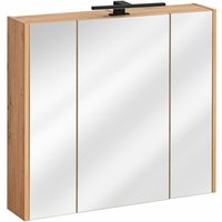 Fun Moebel - Badezimmer Spiegelschrank 80x72cm pantin Grau inkl.LED von FUN MOEBEL