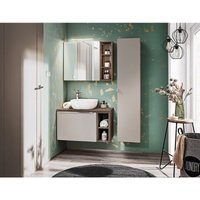Fun Moebel - Badmöbel Set 6-tlg Badezimmerset akan Taupe Spiegelschrank 60cm inkl. Waschtisch Fun Moebel - Badmöbel Set 6-tlg Badezimmerset akan Taupe Spiegelschrank 60cm inkl. Waschtisch von FUN MOEBEL