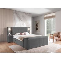 Fun Moebel - Boxspringbett Bett marten 160x220cm Set.2 in Stoff Magic Velvet Dunkelgrau Fun Moebel - Boxspringbett Bett marten 160x220cm Set.2 in Stoff Magic Velvet Dunkelgrau von FUN MOEBEL