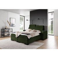 Fun Moebel - Boxspringbett Bett nestor 200x200cm Set.1 in Stoff Dress Me Grün Fun Moebel - Boxspringbett Bett nestor 200x200cm Set.1 in Stoff Dress Me Grün von FUN MOEBEL