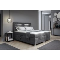 Fun Moebel - Boxspringbett Elektrisch Bett davide 180x200cm in Stoff Fresh Dunkelgrau von FUN MOEBEL