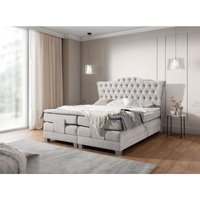Fun Moebel - Boxspringbett Elektrisch Bett fausto 140x200cm in Stoff Wind Grau Fun Moebel - Boxspringbett Elektrisch Bett fausto 140x200cm in Stoff Wind Grau von FUN MOEBEL