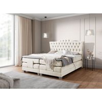 Fun Moebel - Boxspringbett Elektrisch Bett fausto 180x200cm in Stoff Wind Creme Fun Moebel - Boxspringbett Elektrisch Bett fausto 180x200cm in Stoff Wind Creme von FUN MOEBEL