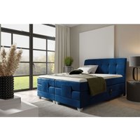 Fun Moebel - Boxspringbett Elektrisch Bett franco 140x200cm in Stoff Fresh Dunkelblau Fun Moebel - Boxspringbett Elektrisch Bett franco 140x200cm in Stoff Fresh Dunkelblau von FUN MOEBEL