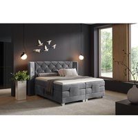 Fun Moebel - Boxspringbett Elektrisch Bett steve 200x200cm in Stoff Fresh Dunkelgrau Fun Moebel - Boxspringbett Elektrisch Bett steve 200x200cm in Stoff Fresh Dunkelgrau von FUN MOEBEL