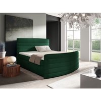 Fun Moebel - Boxspringbett Schlafzimmerbett ambra 120x200cm Stoff Elisa Velvet Grün Fun Moebel - Boxspringbett Schlafzimmerbett ambra 120x200cm Stoff Elisa Velvet Grün von FUN MOEBEL