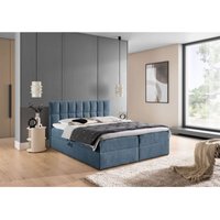 Fun Moebel - Boxspringbett Schlafzimmerbett dominga 140x200cm Stoff Coral Himmelblau Fun Moebel - Boxspringbett Schlafzimmerbett dominga 140x200cm Stoff Coral Himmelblau von FUN MOEBEL