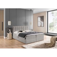 Fun Moebel - Boxspringbett Schlafzimmerbett dominga 160x200cm Stoff Coral Grau Fun Moebel - Boxspringbett Schlafzimmerbett dominga 160x200cm Stoff Coral Grau von FUN MOEBEL