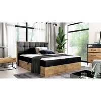 Fun Moebel - Boxspringbett Schlafzimmerbett kalypso 180x200cm Stoff Schwarz inkl. Bettkasten Fun Moebel - Boxspringbett Schlafzimmerbett kalypso 180x200cm Stoff Schwarz inkl. Bettkasten von FUN MOEBEL