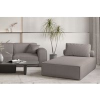 Fun Moebel - Chaiselongue Sezlong Liege celes premium in Stoff Scala Taupe von FUN MOEBEL