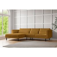 Fun Moebel - Ecksofa Designersofa agada in Stoff Poso Senfgelb Ottomane Links von FUN MOEBEL